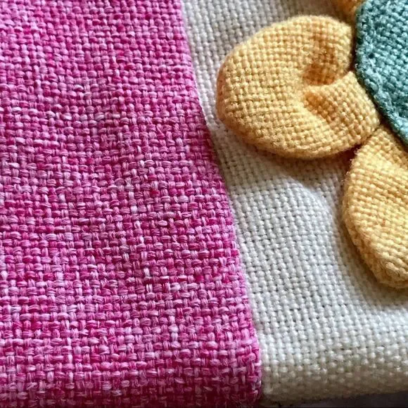 Cute Boho Burlap Purse - Picture 3 of 9